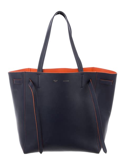 celine cabas phantom tote medium leather black|celine cabas tote small.